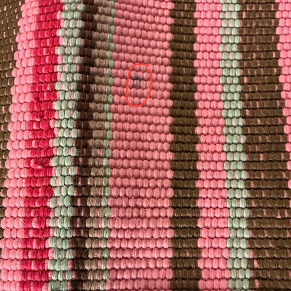 Dash & Albert Handwoven Striped Polypropylene UV Rug 2x3 Pink Brown Multi - Picture 3 of 6